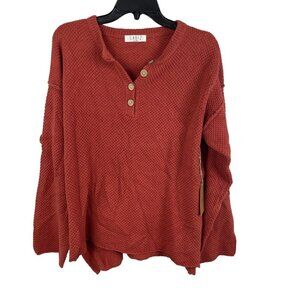 Labiz  Women Long Sleeve Pullover Knit Sweater  Size S